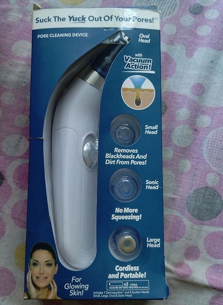 Pore Cleansing Device With Vacuum Action