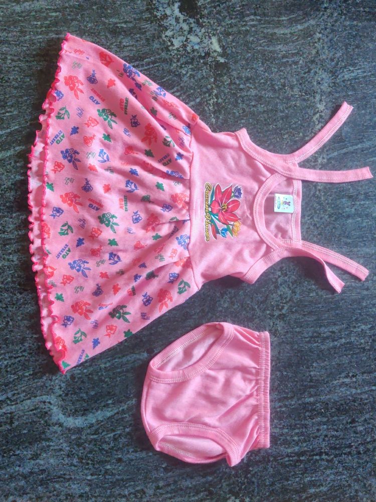 Pink Frock For 0-6 Months Baby Unused.newborn Clothes.