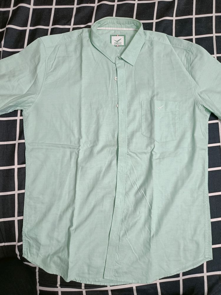 Twills Tailored Fit L Size Cotton Shirt