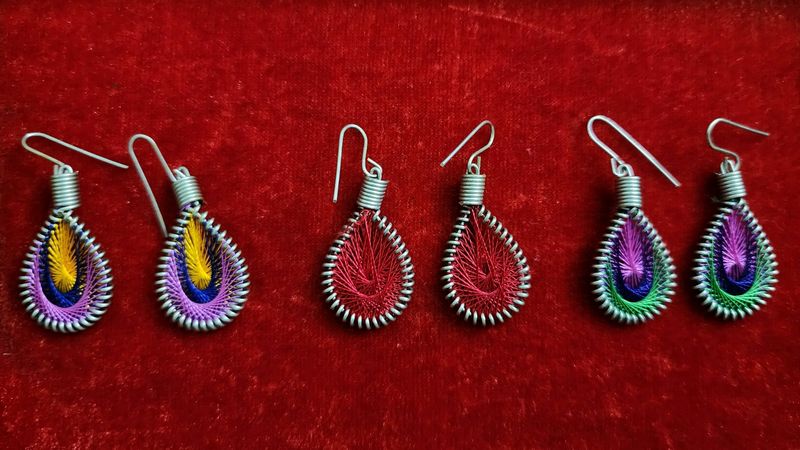 Combo Of 3 Beautiful Thread Earings