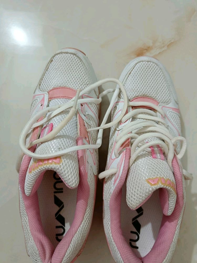 Sneakers White And Pink