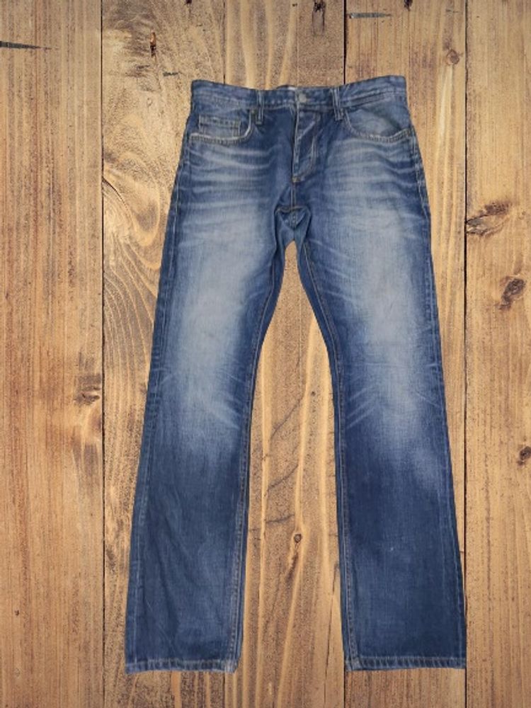 High Waist Blue Denim Jeans