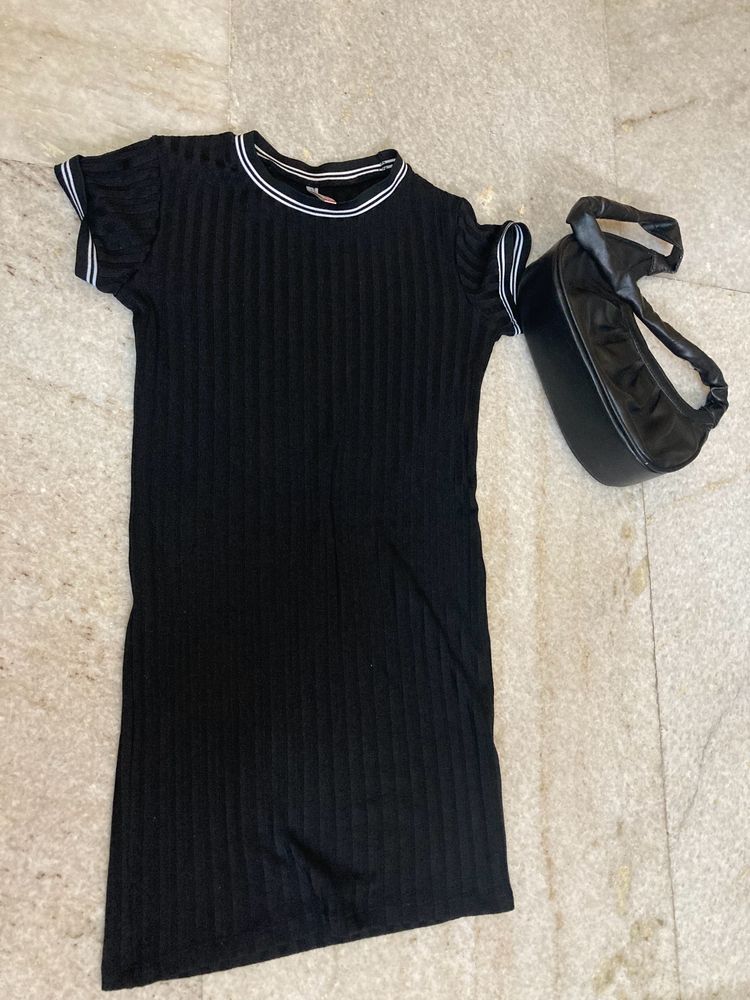 Black Mini Bodycon Dress