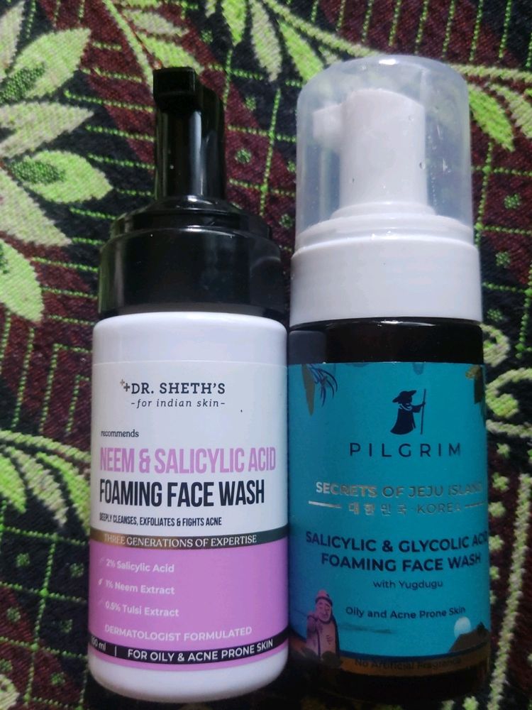 Pilgrim Face Wash +Dr Seth Empty Foaming Dispenser