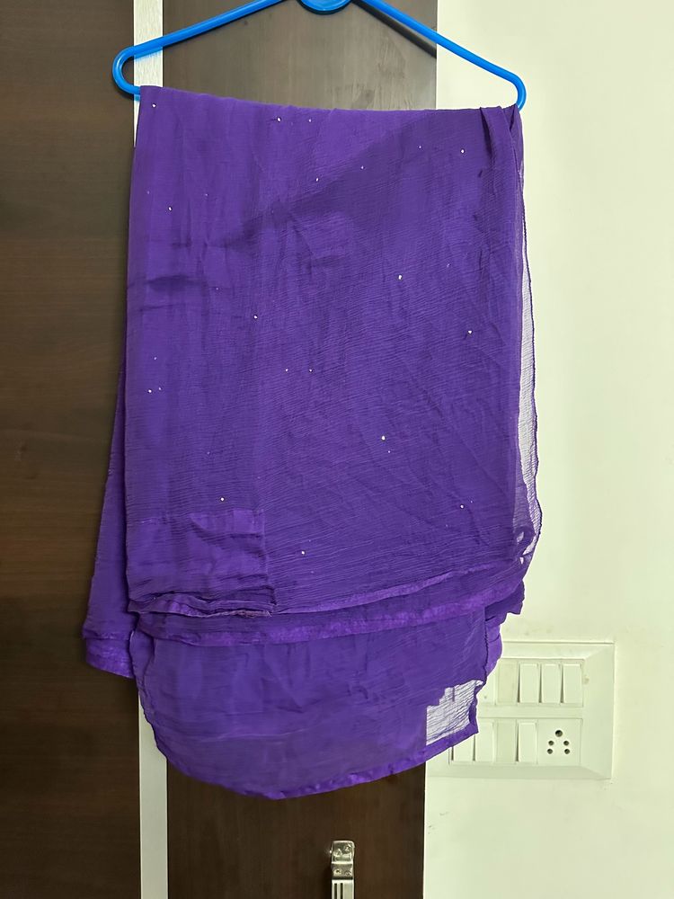 Manish Pattern purple Saree