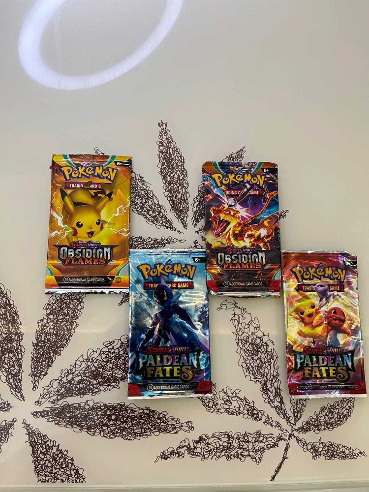 Pack Of 4 Obsidian Flames & Paldean Fates