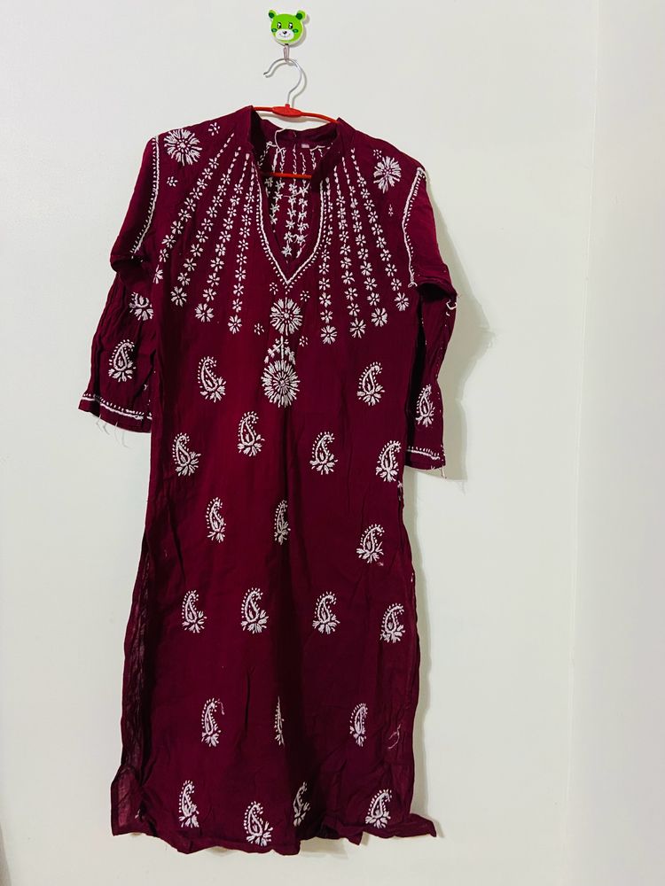 Chikankari kurta (Negotiable Price)