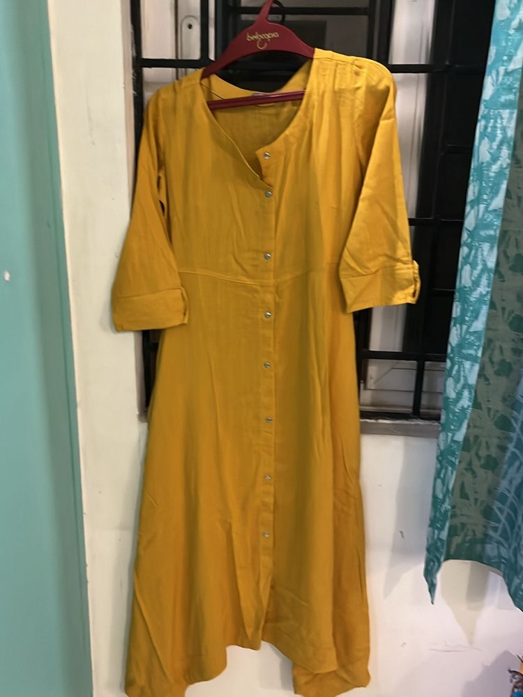 Mustard Kurta