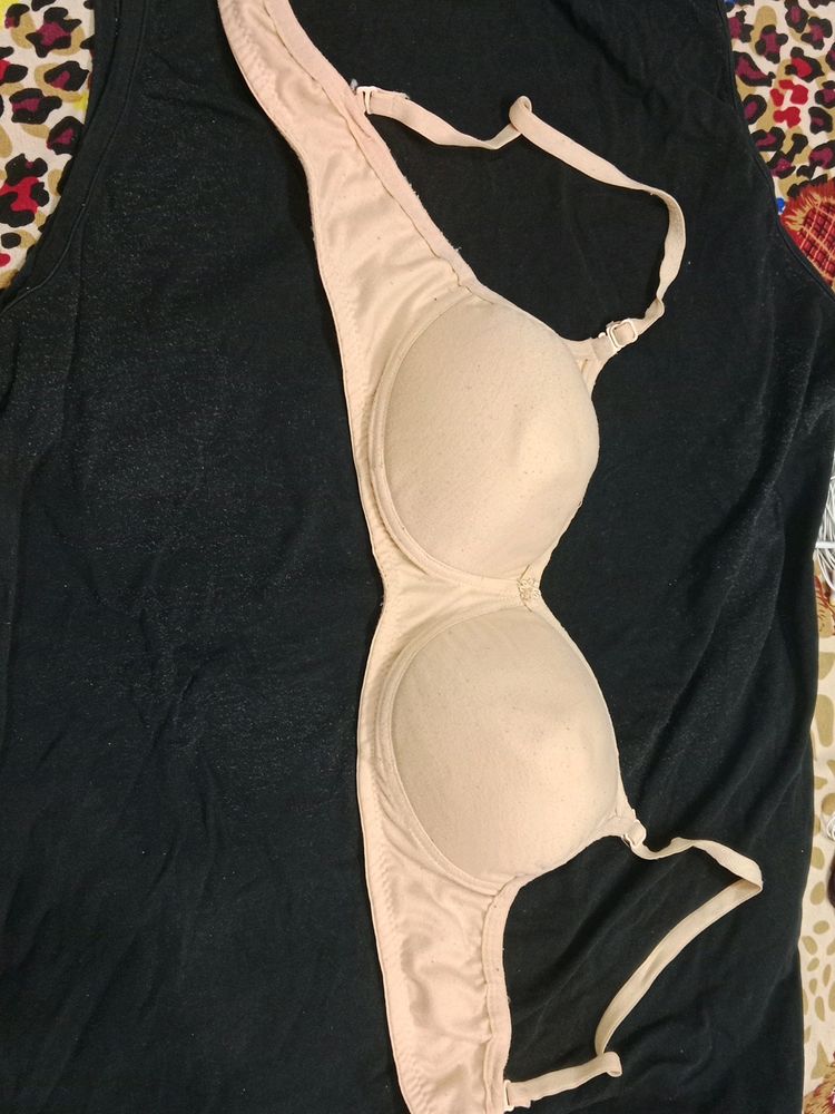 Beige Padded Bra