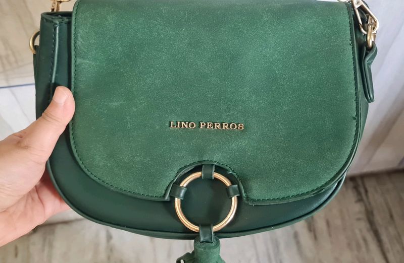 Lino Perros Green Sling Bag