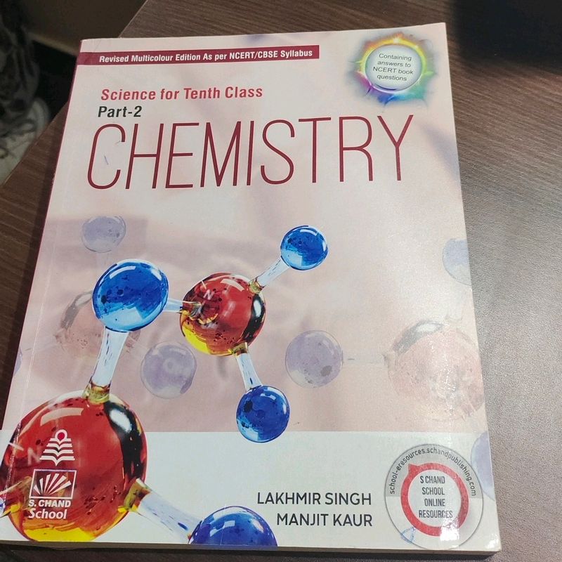 Chemistry S.Chand For Class 10th