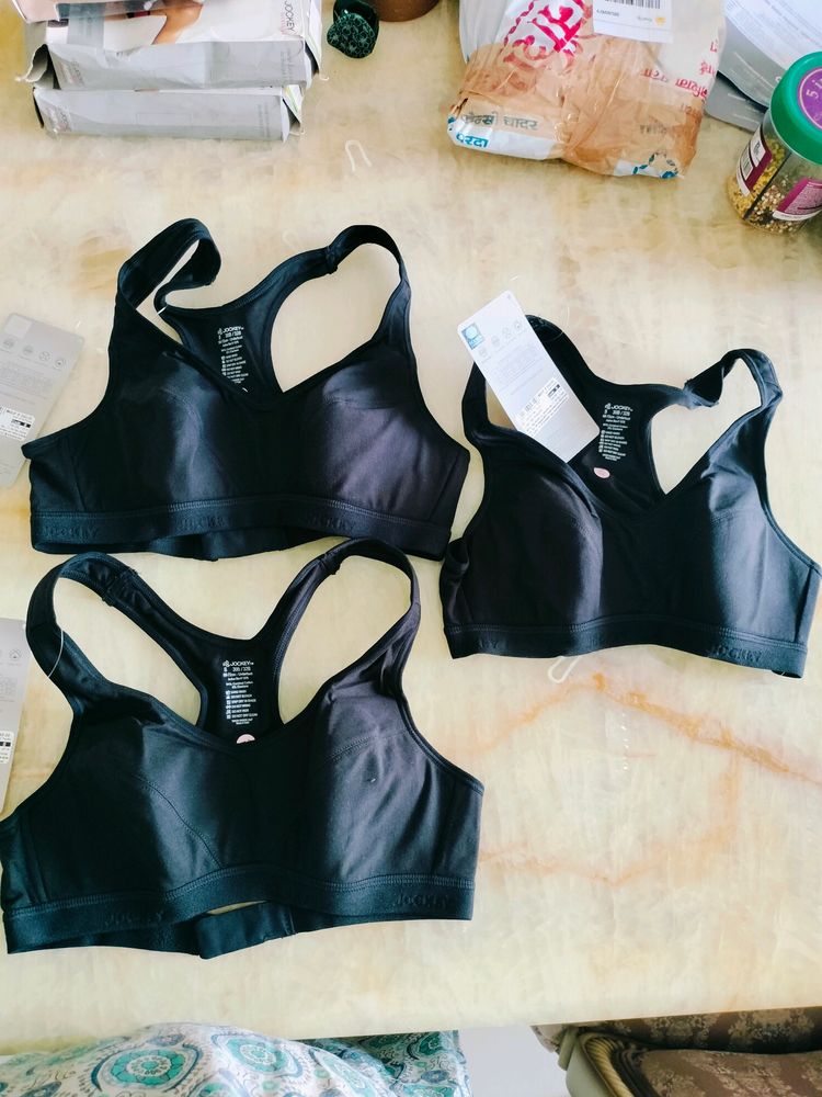 Fix Price Jockey Padded Sport Bra Combo Of 3