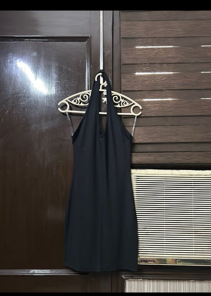 Black Halter Neck Dress