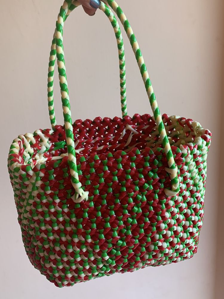 New Red Green Combination Basket