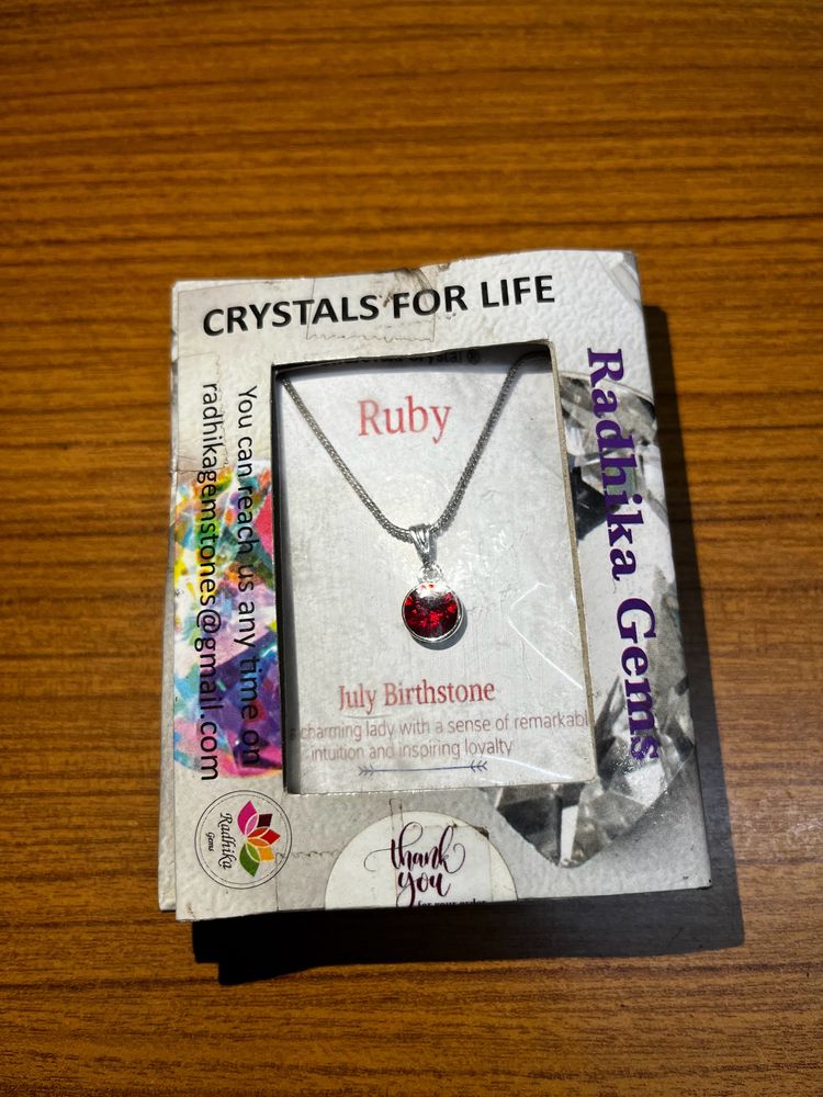 July BirthStone (Original RubyStone) Necklace