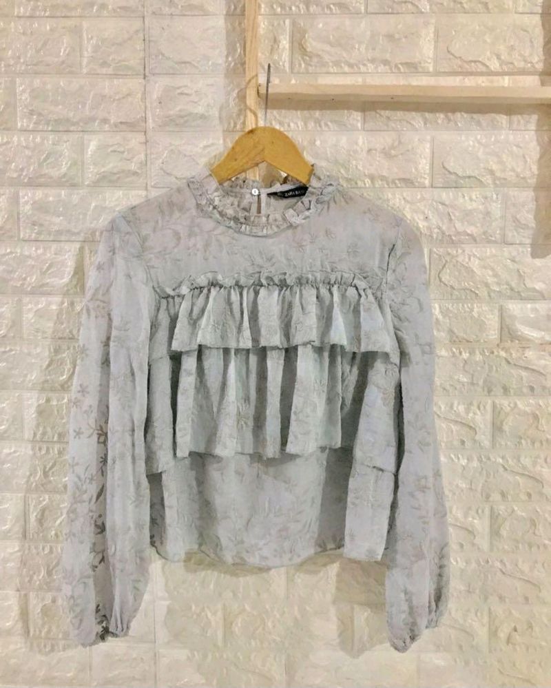 Zara Frill Tops