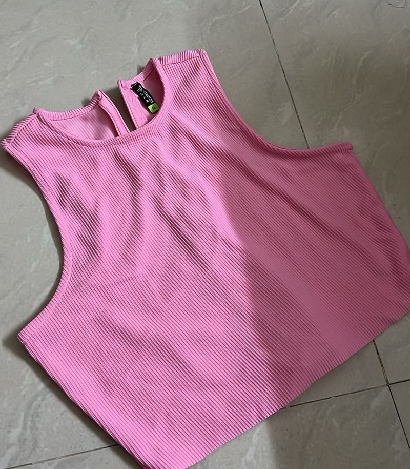 Pink Crop Top