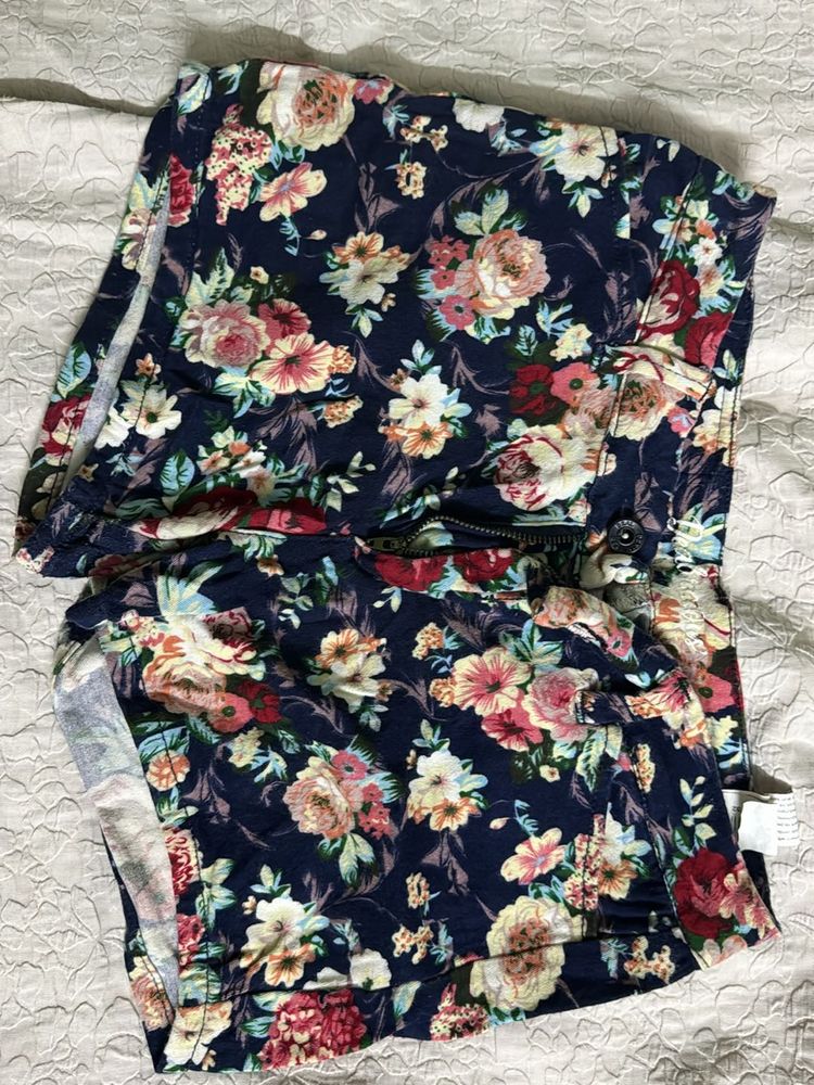 Vibrant Floral Print Shorts