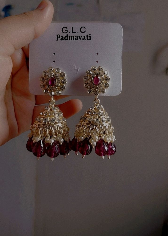 Purple Jhumka