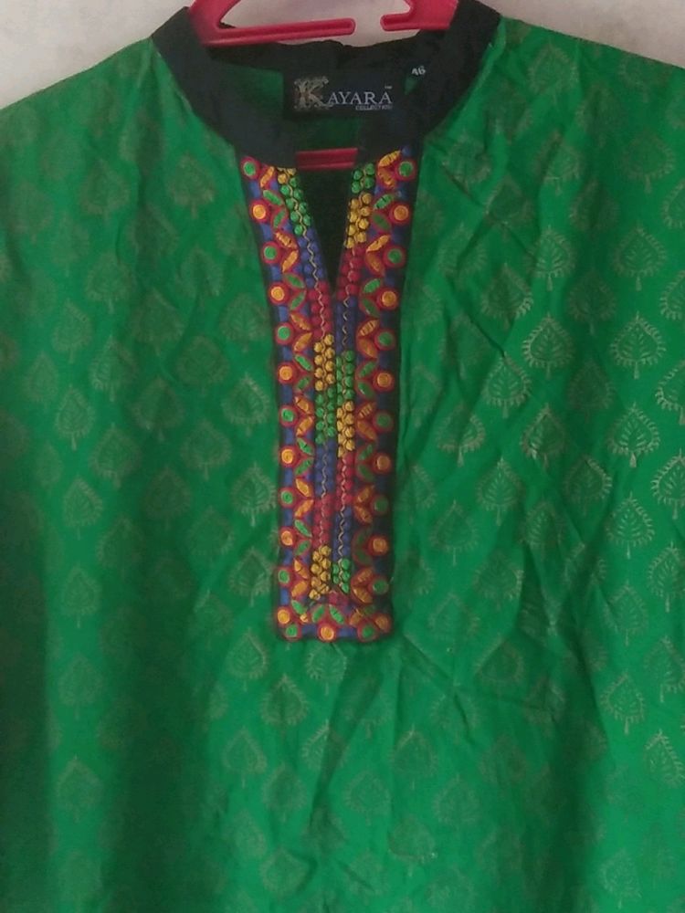 Cotton Green Kurti