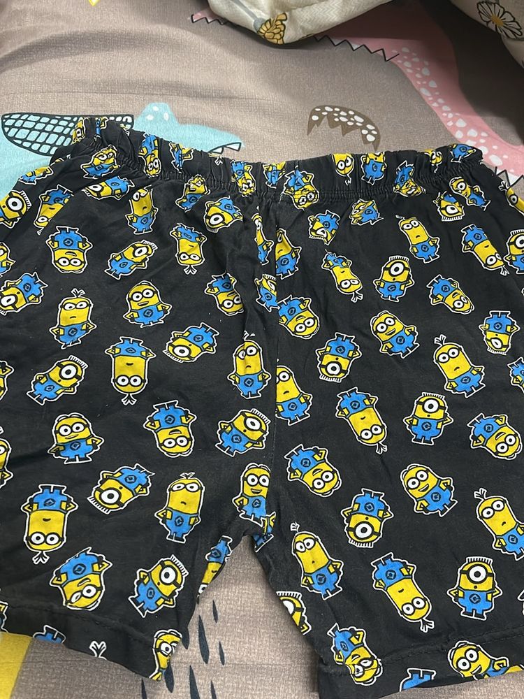 Minions Girls Casual Shorts