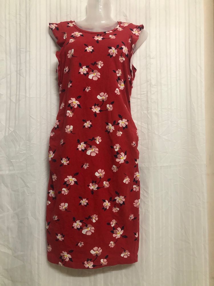 Old Navy Printed Midi Dress