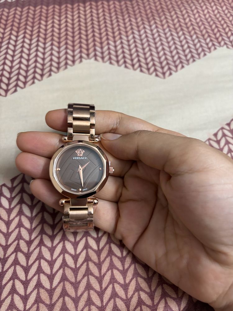 Versace Rose Gold Women Watch