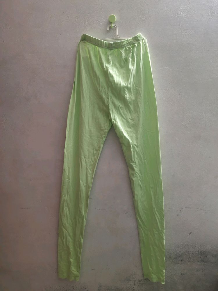 Green Ethnic Wear Churidar Legging