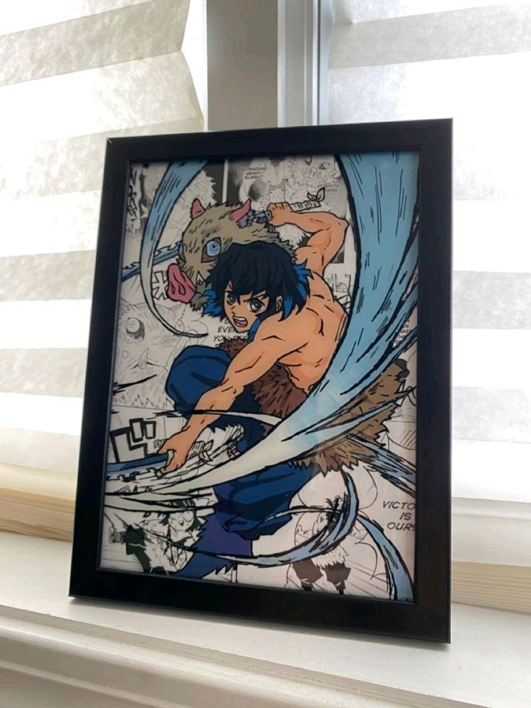 Inosuke Glass Painting