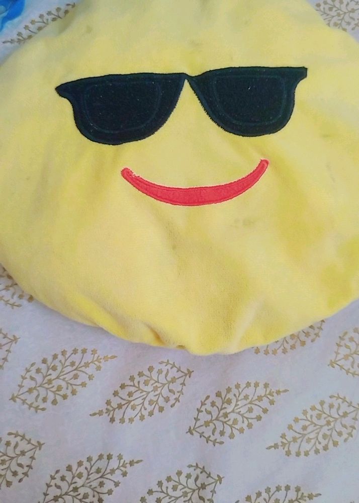 Emoji Smiley Cushion Pillow Polyester Fibre Smile