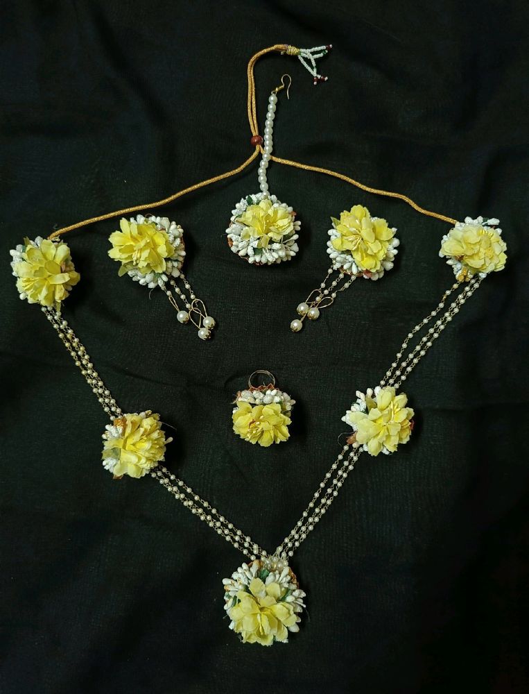 Flower Jewellry For Haldi Ceremony