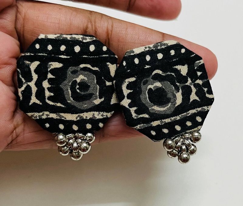 Handmade Fabric Studs