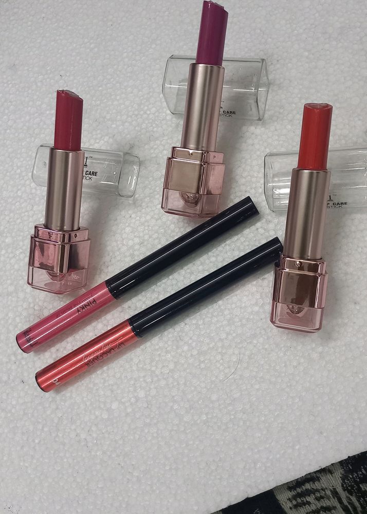 5 Lipsticks Combo