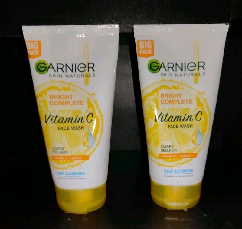 New Garnier Vit C Face wash