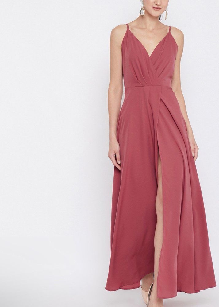 Crepe Maxi Dress