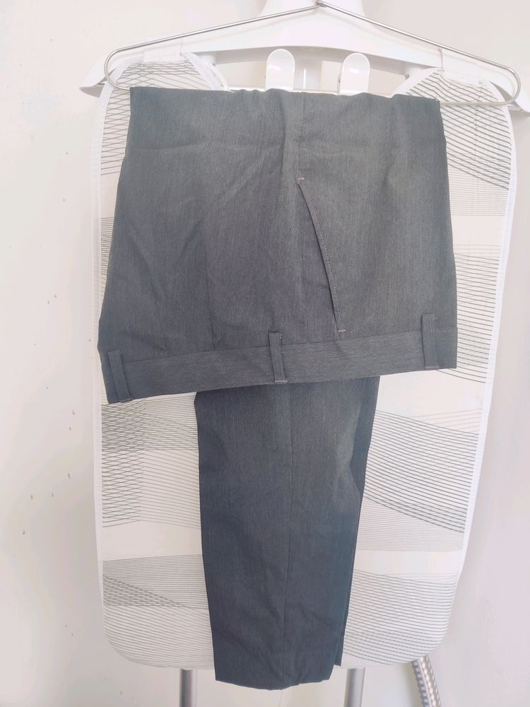 Park Avenue Grey Formal Pants For Women