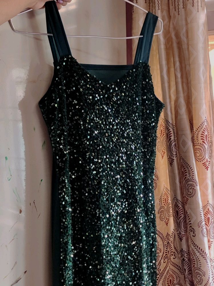 Green Sparkle Bodycon Dress