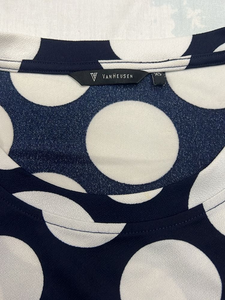 Van Heusen Brand Navy Blue Colour Top