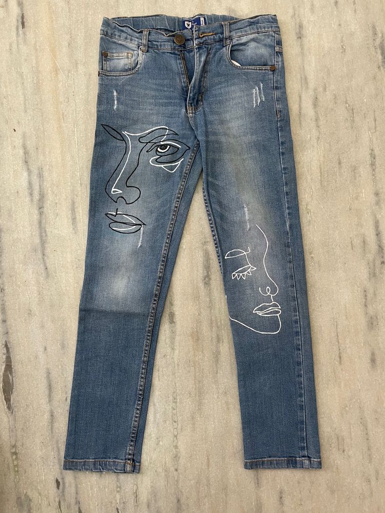 Customized Ripped Jeans