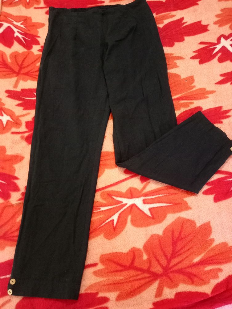 Black Straight Pant