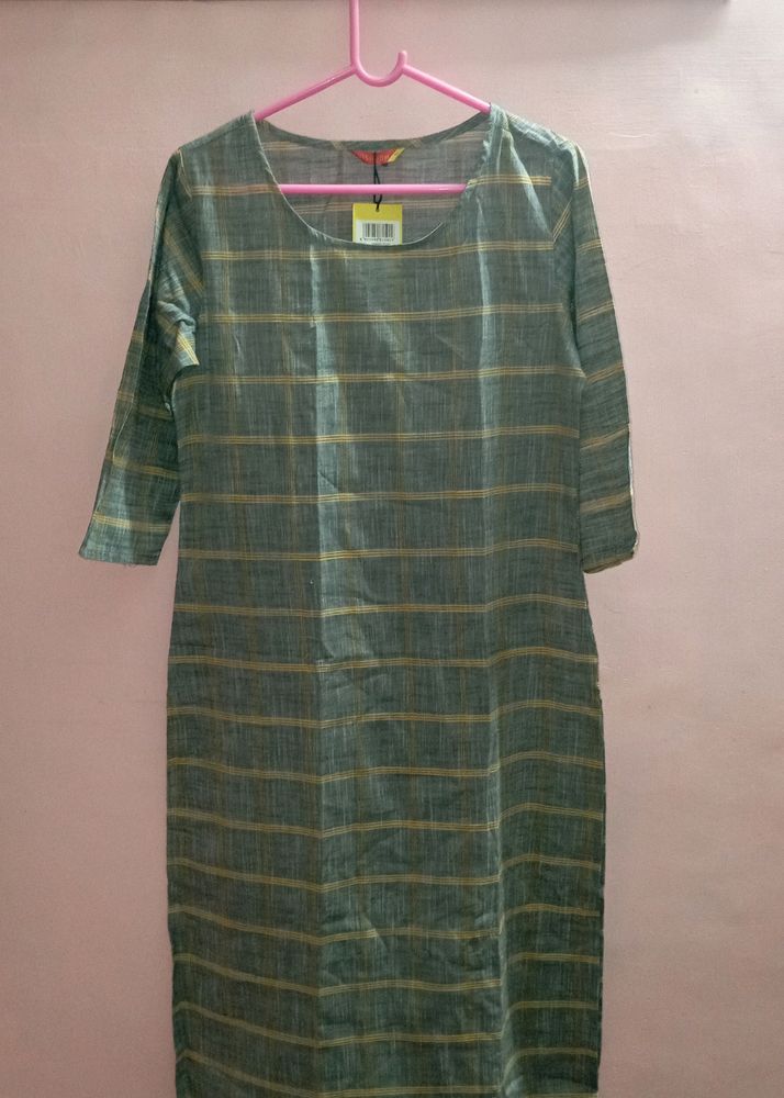 ⏬ Price Down Grey Kurta( With Tag) ⏬