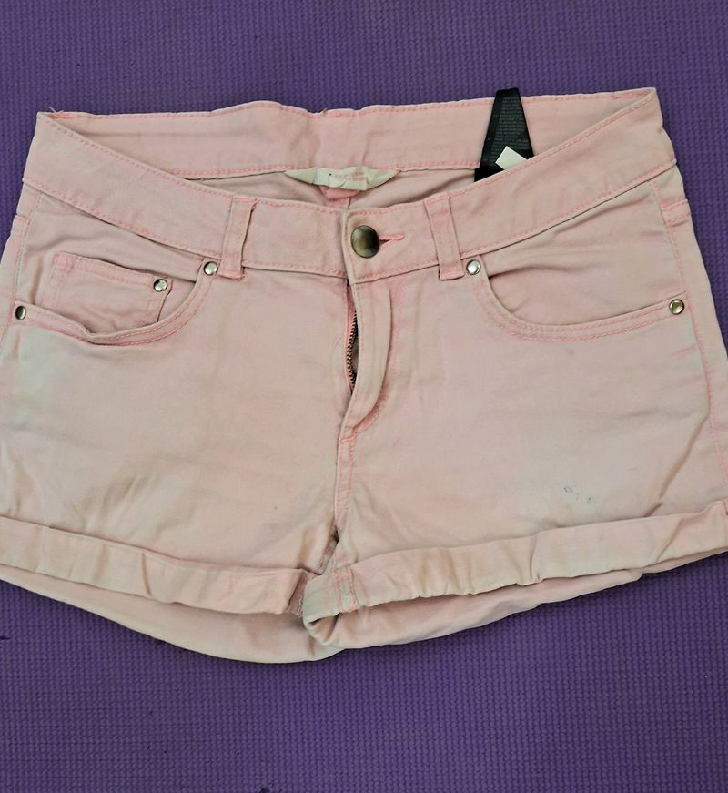 Girls H&M Pink Denim Shorts