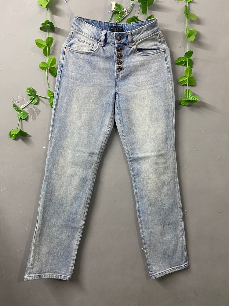 Sincerely Jules Faded Button Fly Denim