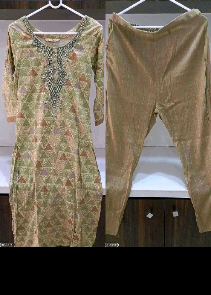 English Colour Kurti N Pant