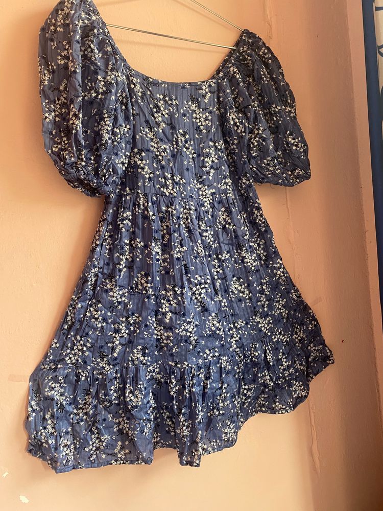 Mango Women's Blue Dress