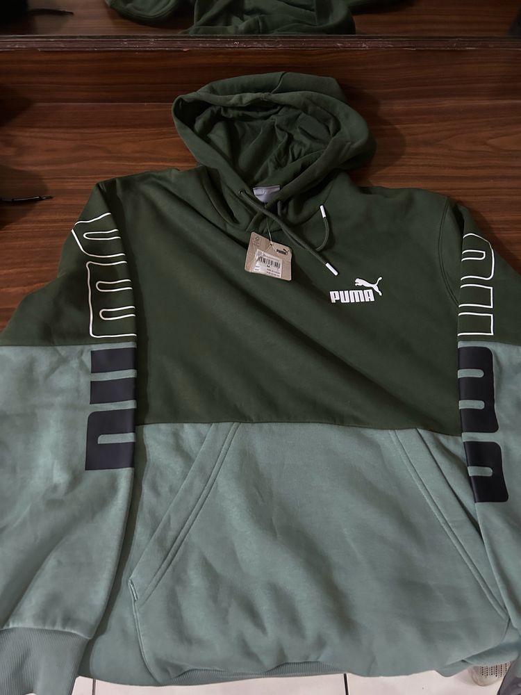 Puma Colourblocked Hooded Outdoor Sweatshirt