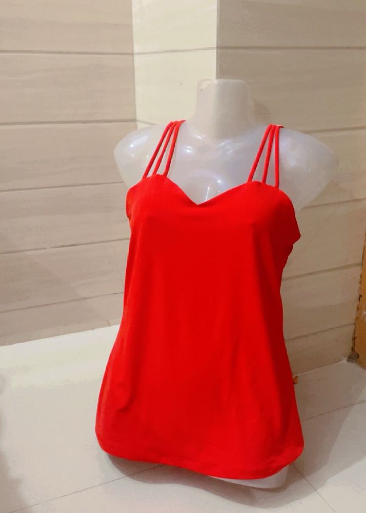 New Red Tank Tunic Top