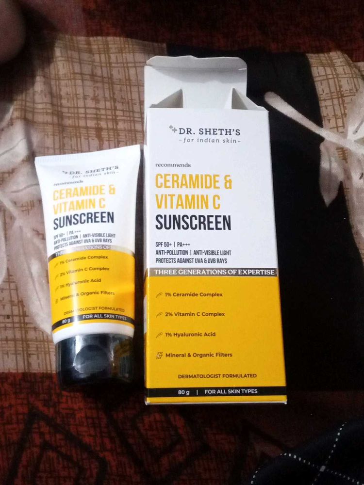 Dr Seth Sunscreen SPF 50+ New Sealed Tube No Coin