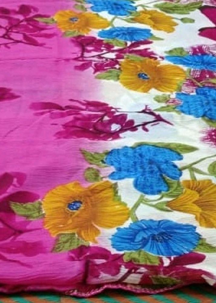 New Flower Print saree