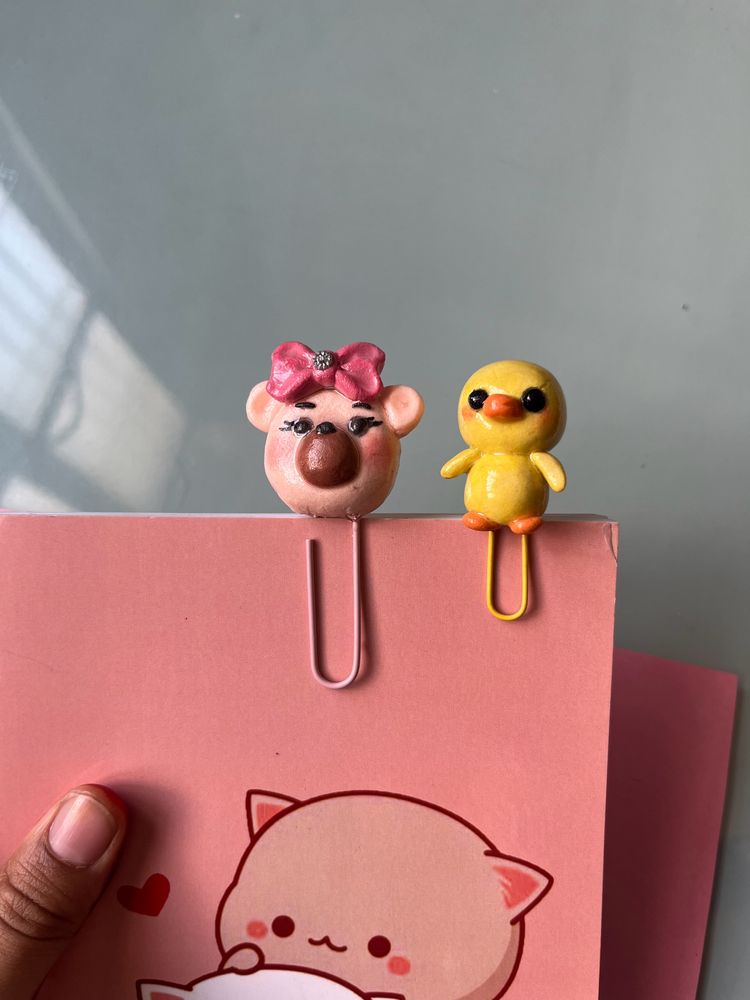 handmade clay bookmark